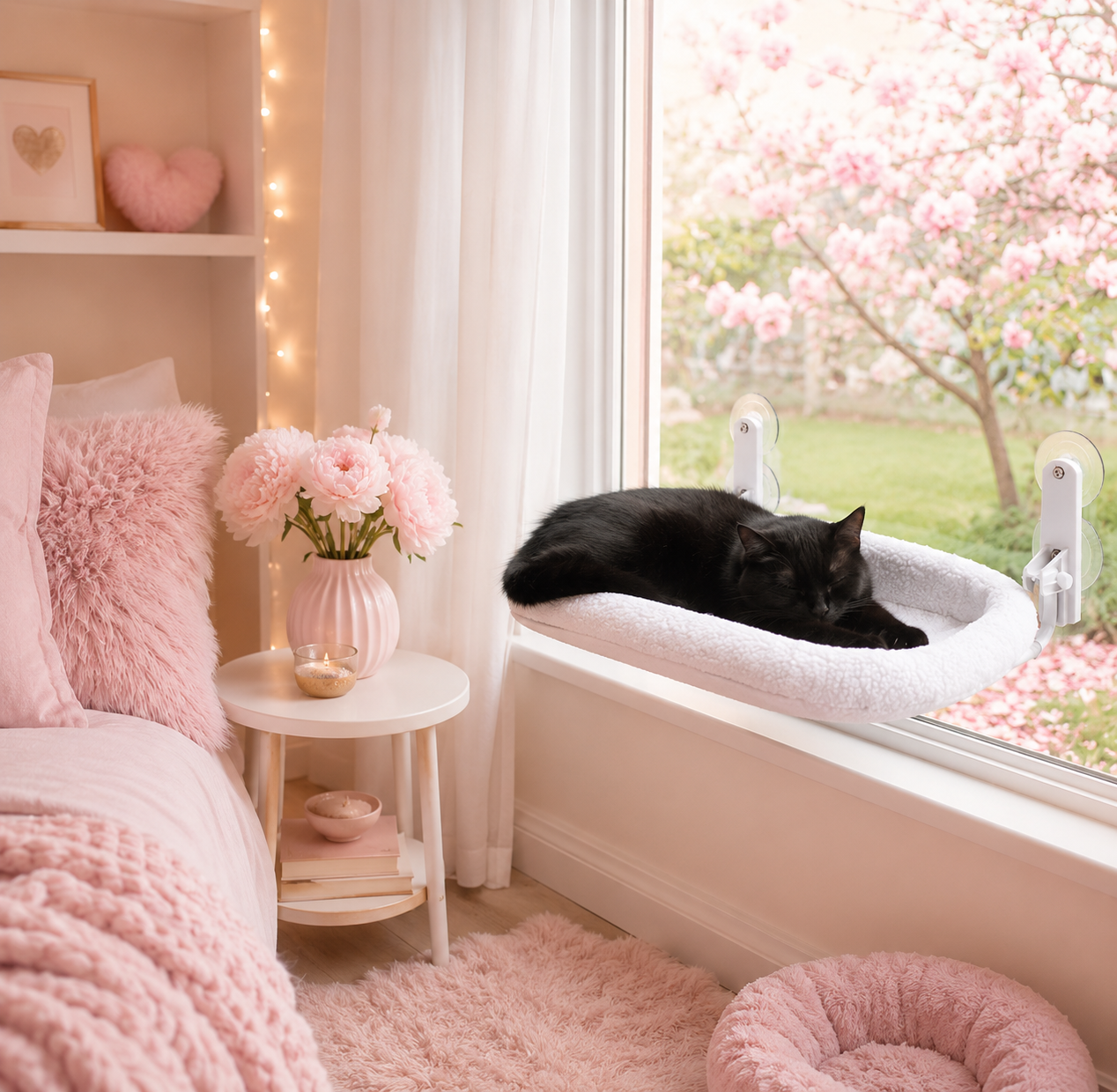 Cozy Window Bed for Cat